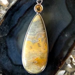 Pangea Mines Bumble Jasper pendant with chain